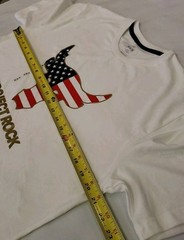 NWT Under Armour UA Project Rock RWB SS Graphic Tee USA Flag Men’s Size Medium