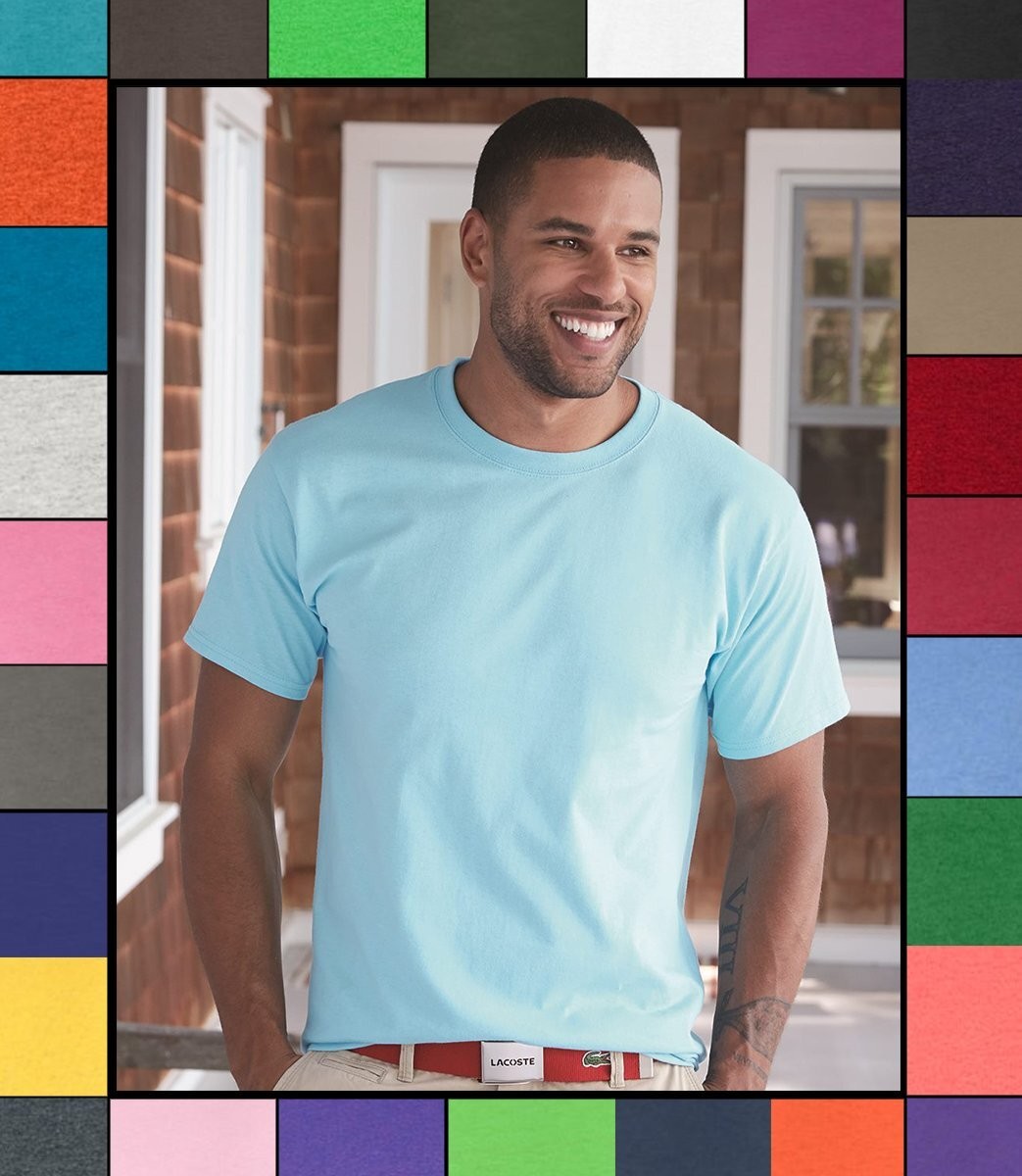 NEW Hanes Men’s ComfortSoft Heavyweight 100% Cotton S-3XL T-Shirt 5250T