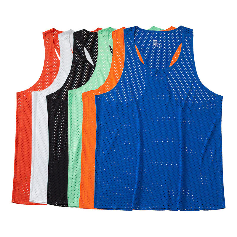 Summer Running Vest Men Mesh Gym Bodybuilding Tank Top Sleeveless Shirt Fitne ✨