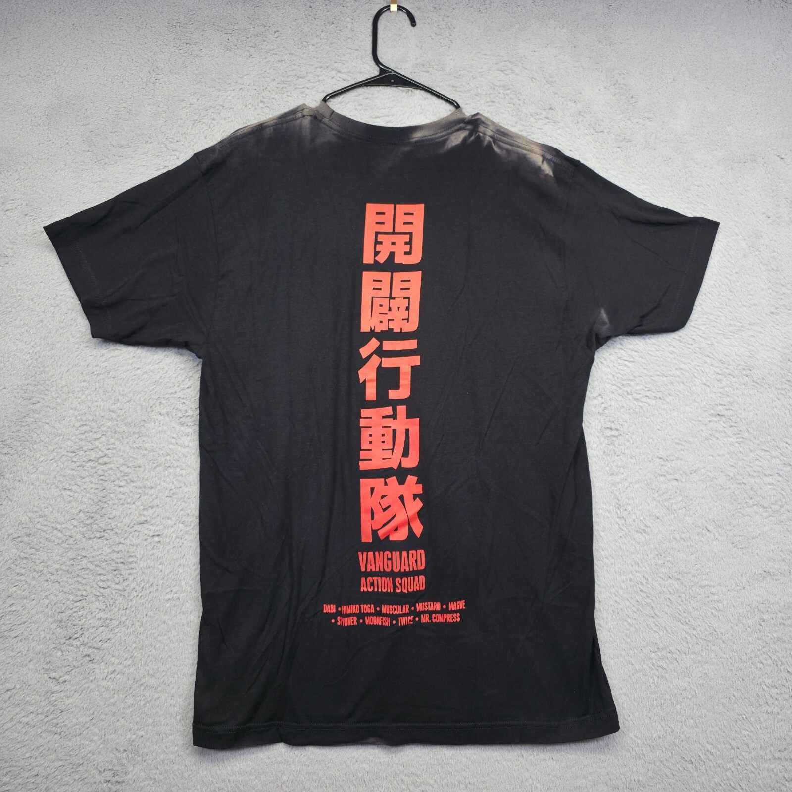 My Hero Academia Shirt Mens L Black Vanguard Action Squad Japanese Manga Anime gallery