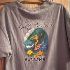 Coastal Classics Men’s Blue Cotton Crew Neck Graphic T-Shirt XL Gulf Shores AL