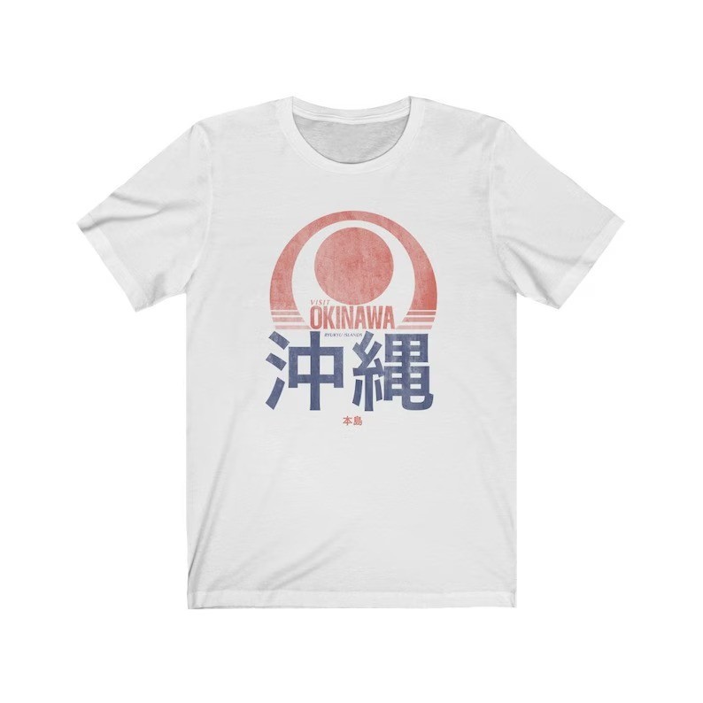 Visit Okinawa T-Shirt Japanese Streetwear Travel Souvenir Graphic Tees