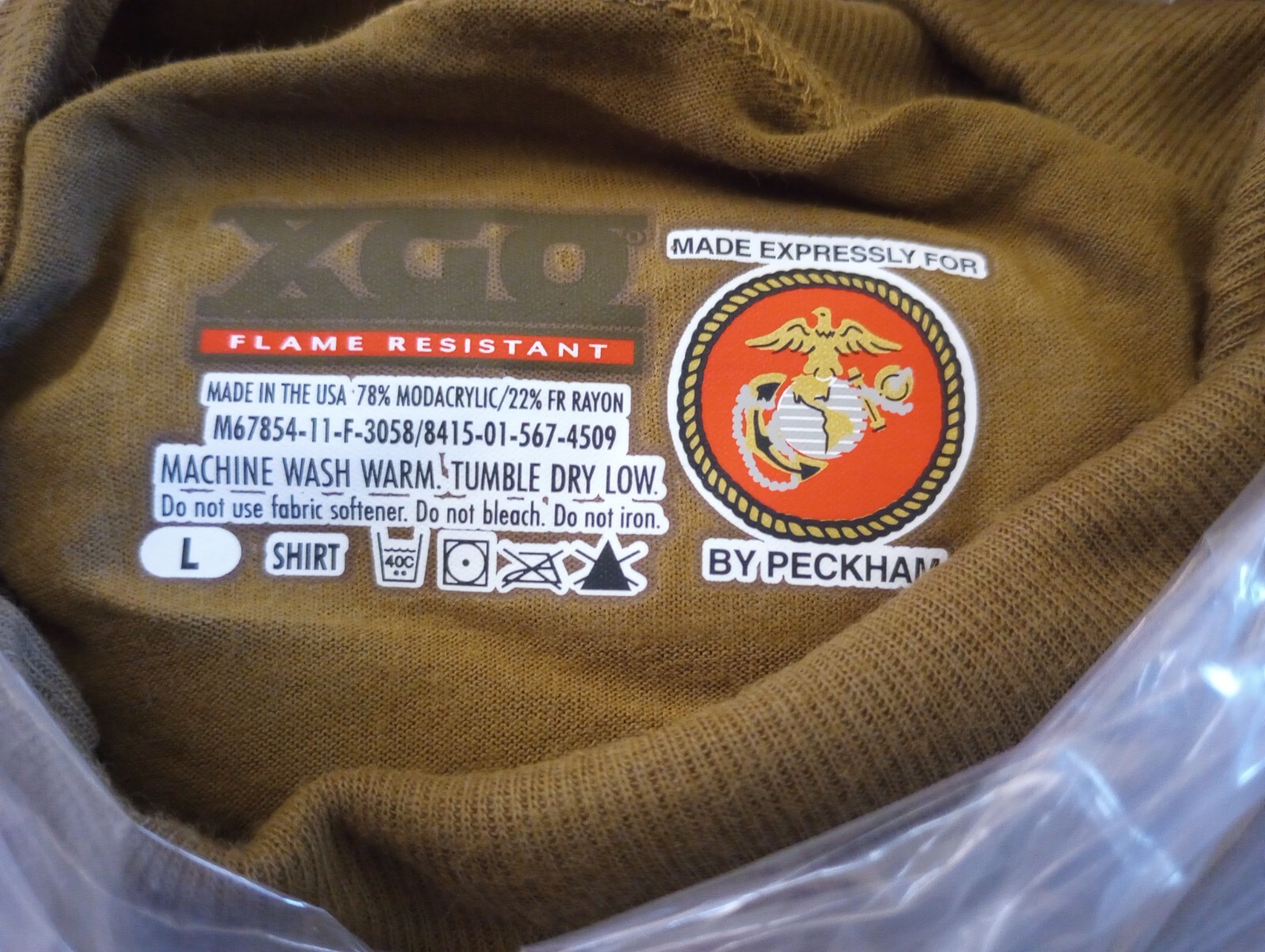 MILITARY ISSUE MARINE CORPS FROG COMBAT SHIRT BASE LAYER XGO PECKHAM NEW LARGE gallery