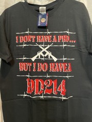 DD214 Alumni Veteran Honorable Discharge T-Shirt medium , Army Marines Navy