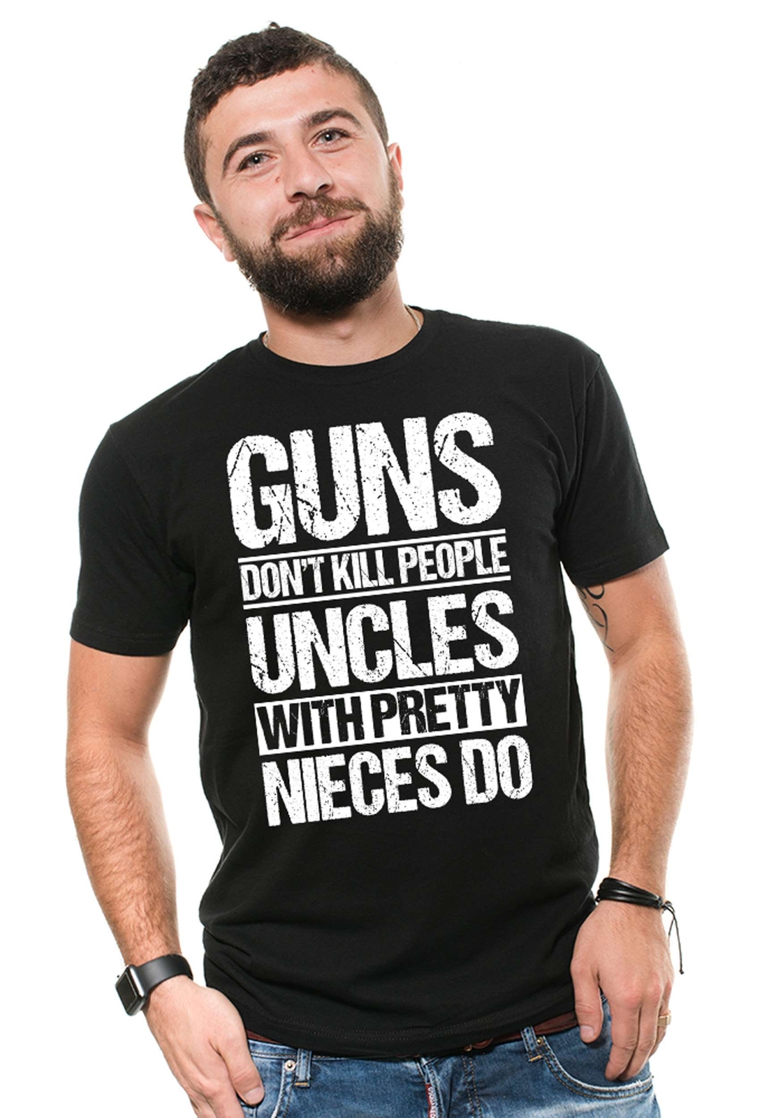 Mens Uncle Shirt Uncle Joke Shirt Uncle Funny Tee Uncles With Pretty Nieces Tee gallery