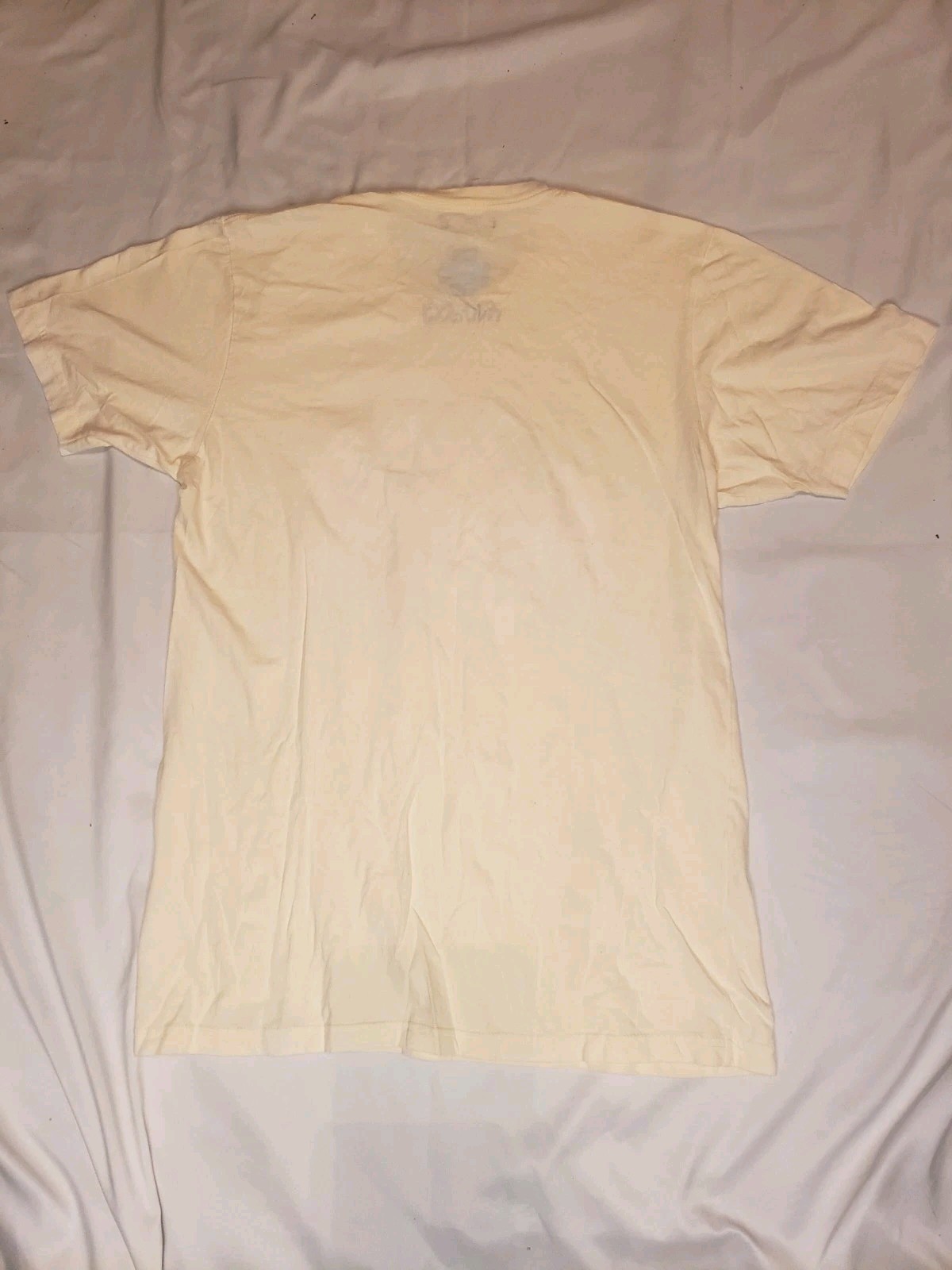 Pink Dolphin Men's Shirt Size Large Off White "Rare Individual" Made In The USA gallery