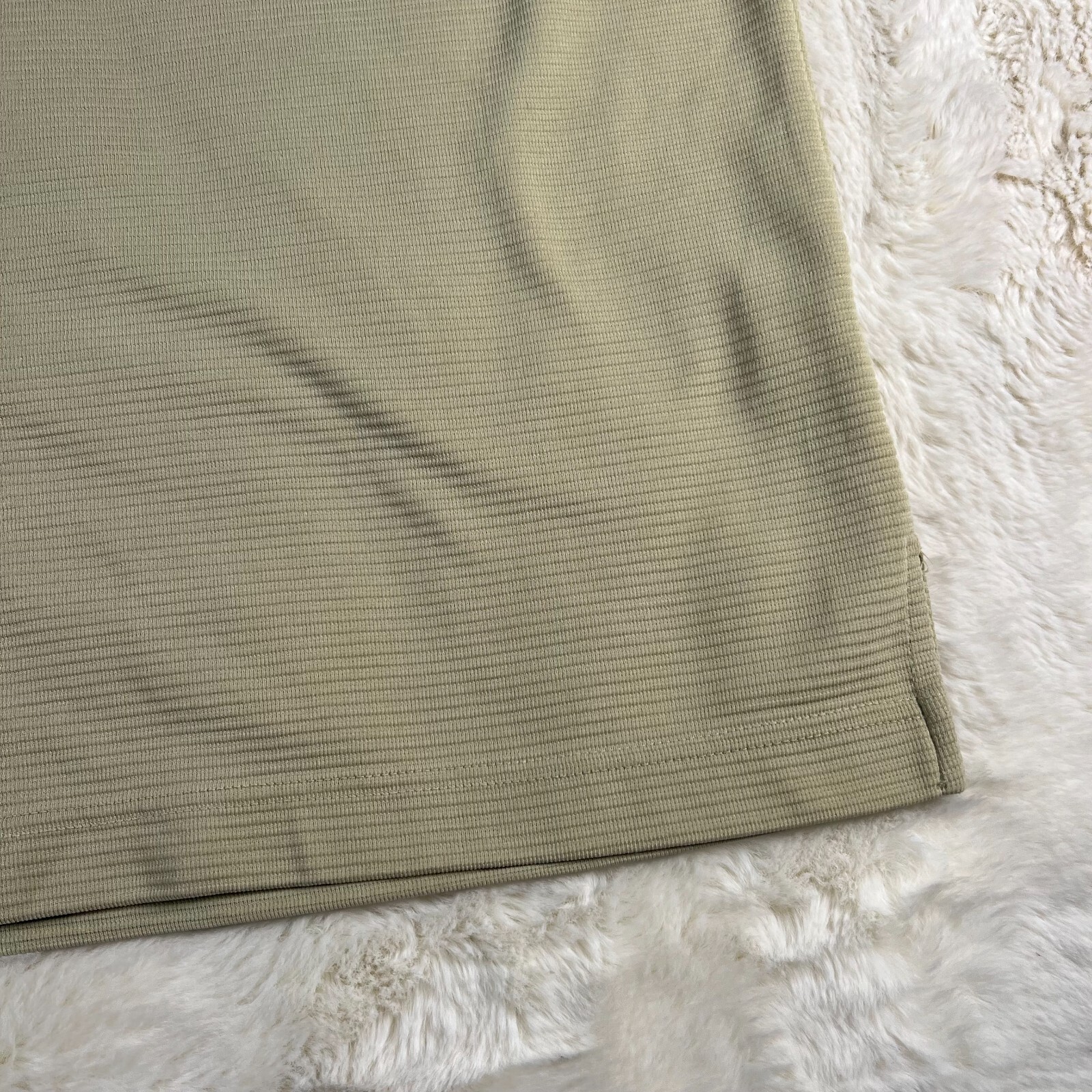Vintage Axis LA Mens Short Sleeve T-Shirt Textured Stripes Mens XL Light Green gallery