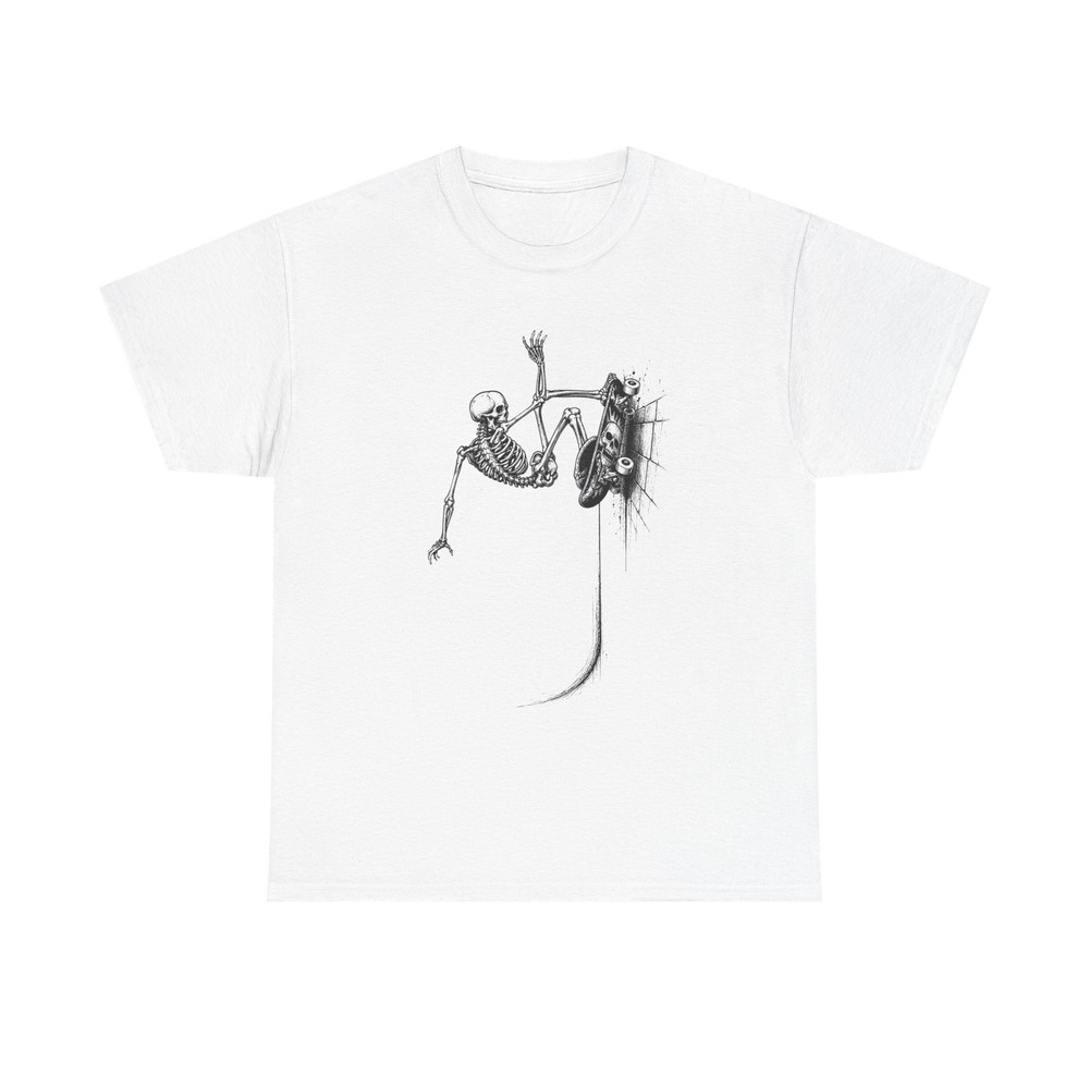 Skeleton Skateboard T Shirt Design Gothic Skater Punk Streetwear Graphic