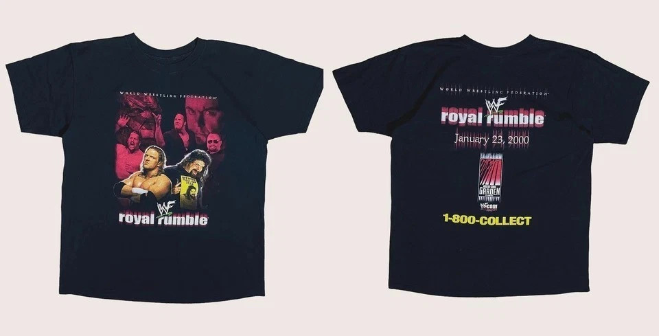 New WWE WWF Royal Rumble 2000 T-shirt Wrestling Tee Reprint Size S-5XL gallery