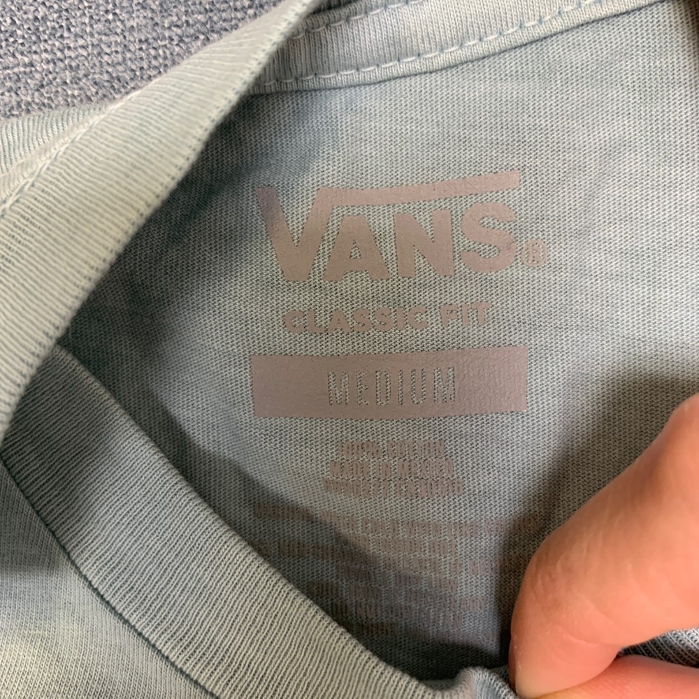 Vans Dual Palm Delivery Service T Shirt Mens Medium Gray Crew Neck Classic Fit gallery