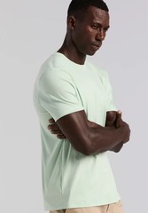 Perry Ellis Men’s Cool Interlock Crew Neck Short Sleeve Tee SILT GREEN – XL