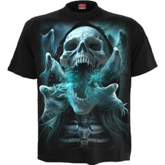 Spiral Direct Ghost Skull T Shirt Death Metal Skull Souls Dark Ghost Top Tee