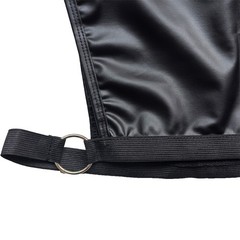 Men’s Elastic Body Chest Harness Mini Vest Faux Leather Crop Tops Sexy Clubwear