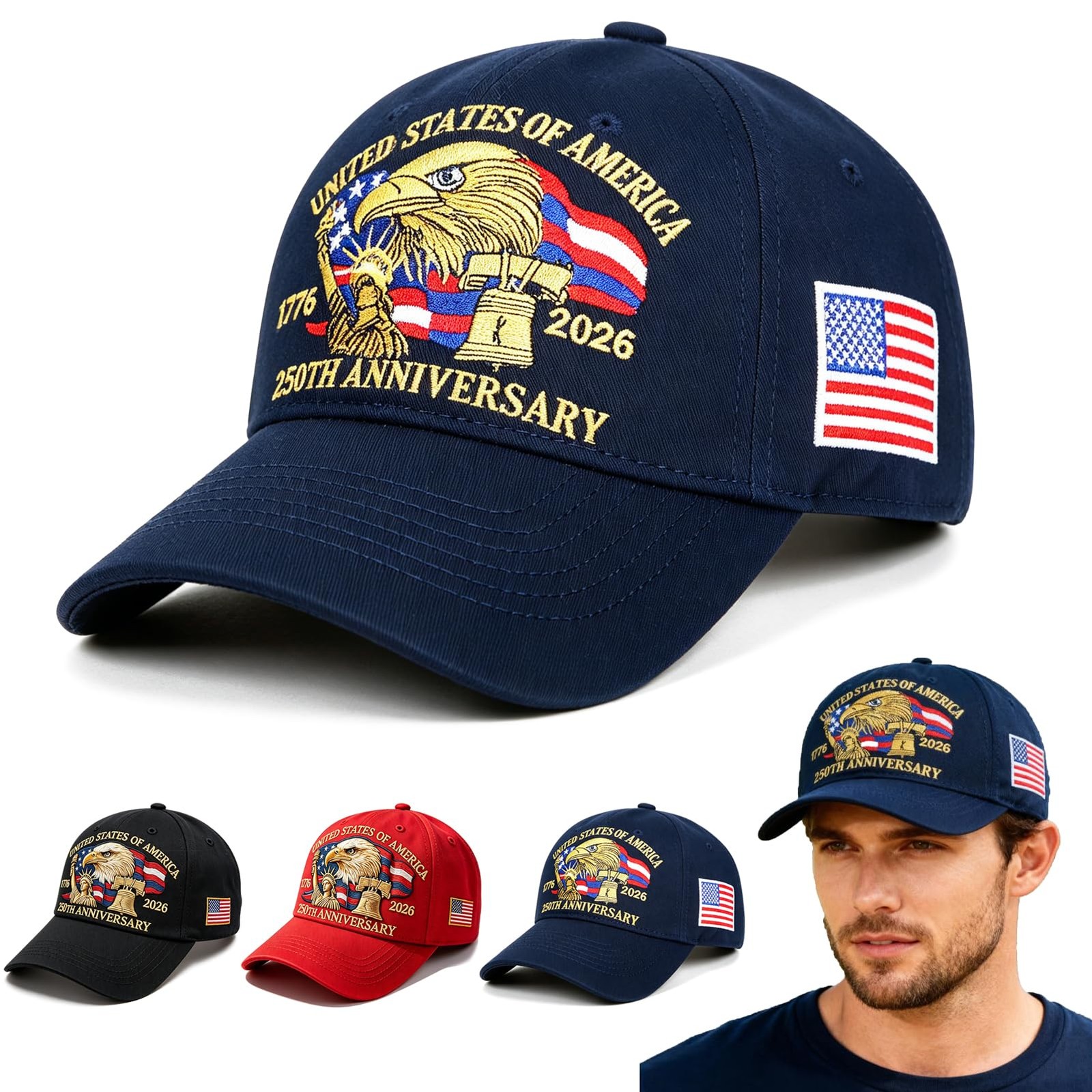 250th Anniversary USA Hat Gift for Dad Grandpa Man United States 250 Annivers…