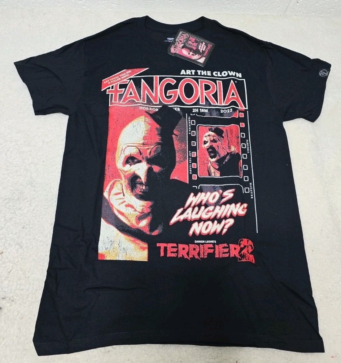 Fangoria Terrifier Art Clown Graphic T-Shirt SZ Large (Fang)