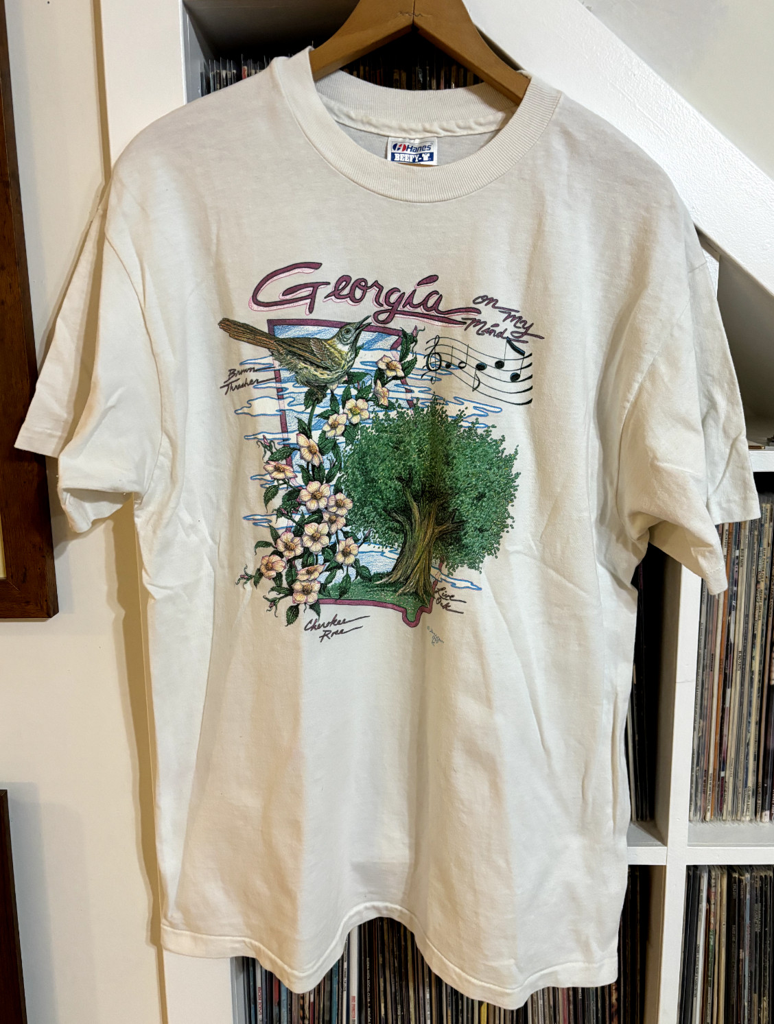 Vintage 1990 Georgia on My Mind Large Single Stitch T-Shirt USA