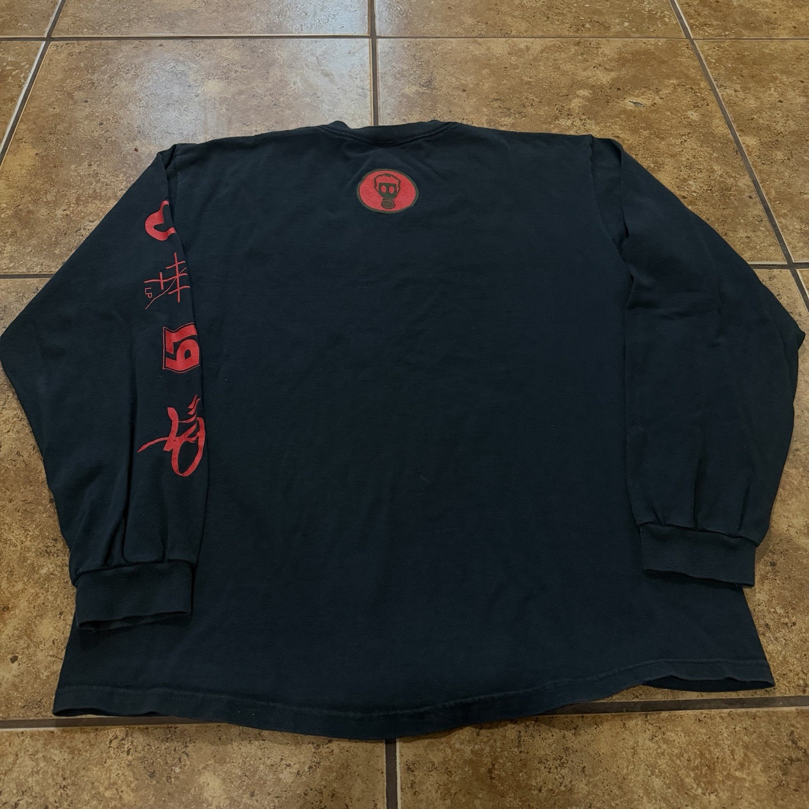 2001 Linkin Park Hybrid Theory Gas Mask Long Sleeve T-Shirt Vintage Rare gallery