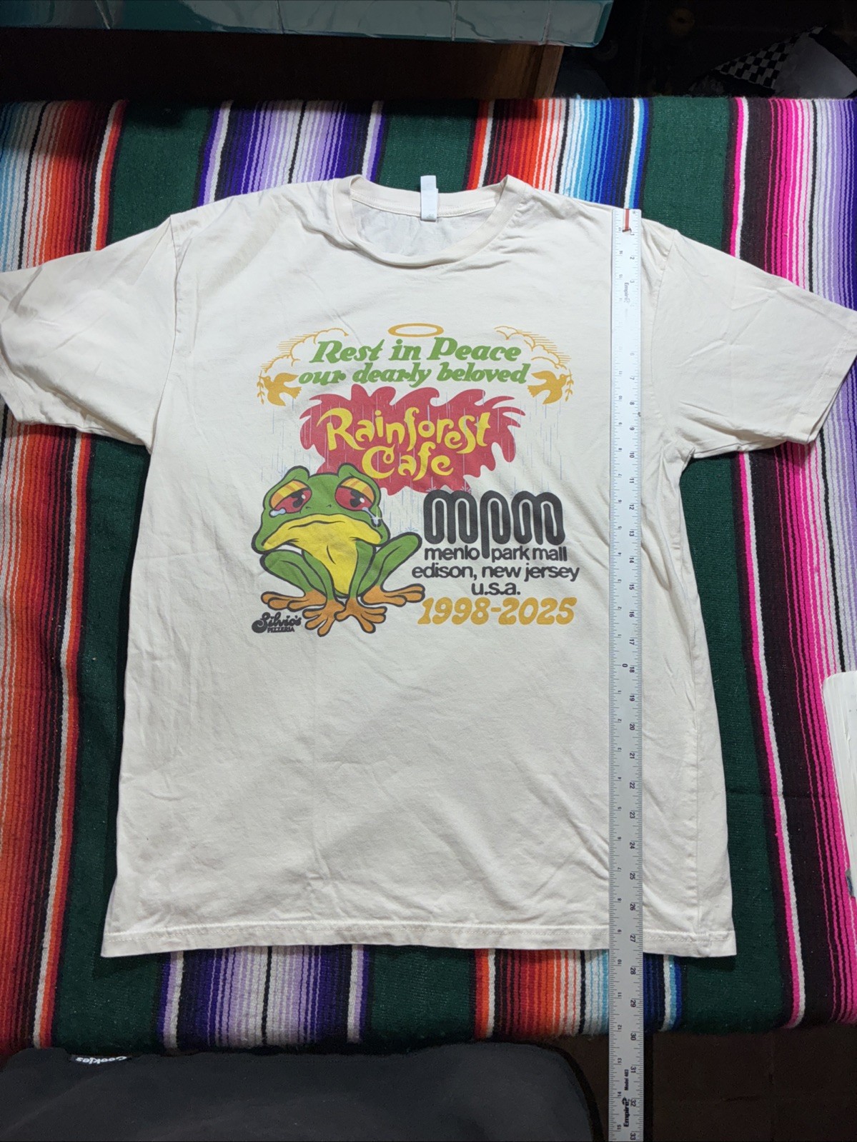 Rainforest Cafe RIP Shirt 1998-2025 Menlo Park Mall Frog Graphic Tee L gallery