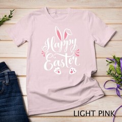Happy Easter Bunny Rabbit Face Funny Easter Day Women Girls Unisex T-shirt