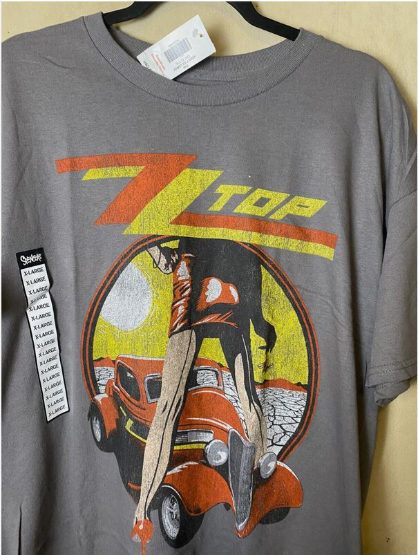 NWT- ZZ TOP Legs Hot Rod T-Shirt Classic Rock Band Gray gallery