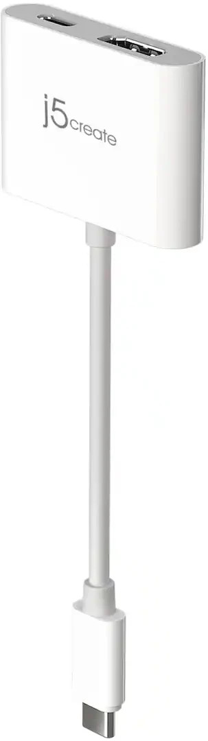 j5create USB-C to 4K HDMI Adapter with Power Delivery – White