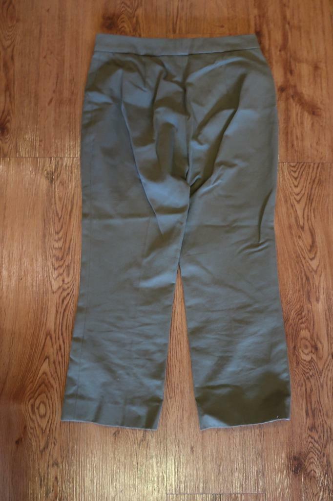 WOMENS MICHAEL KORS OLIVE GREEN CROPPED PANTS 4 * gallery