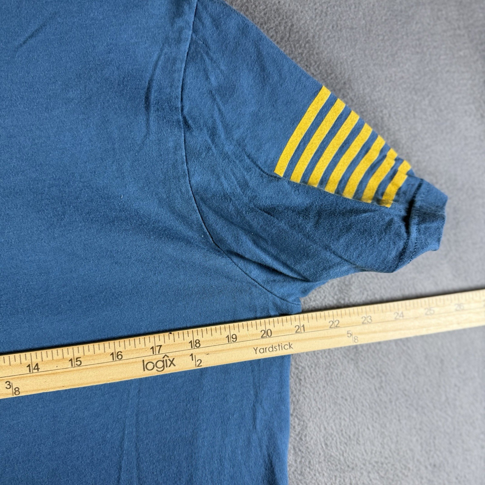 Grunt Style 1776 Large T-Shirt Fly Atomic Airlines Blue Fits Like Medium gallery