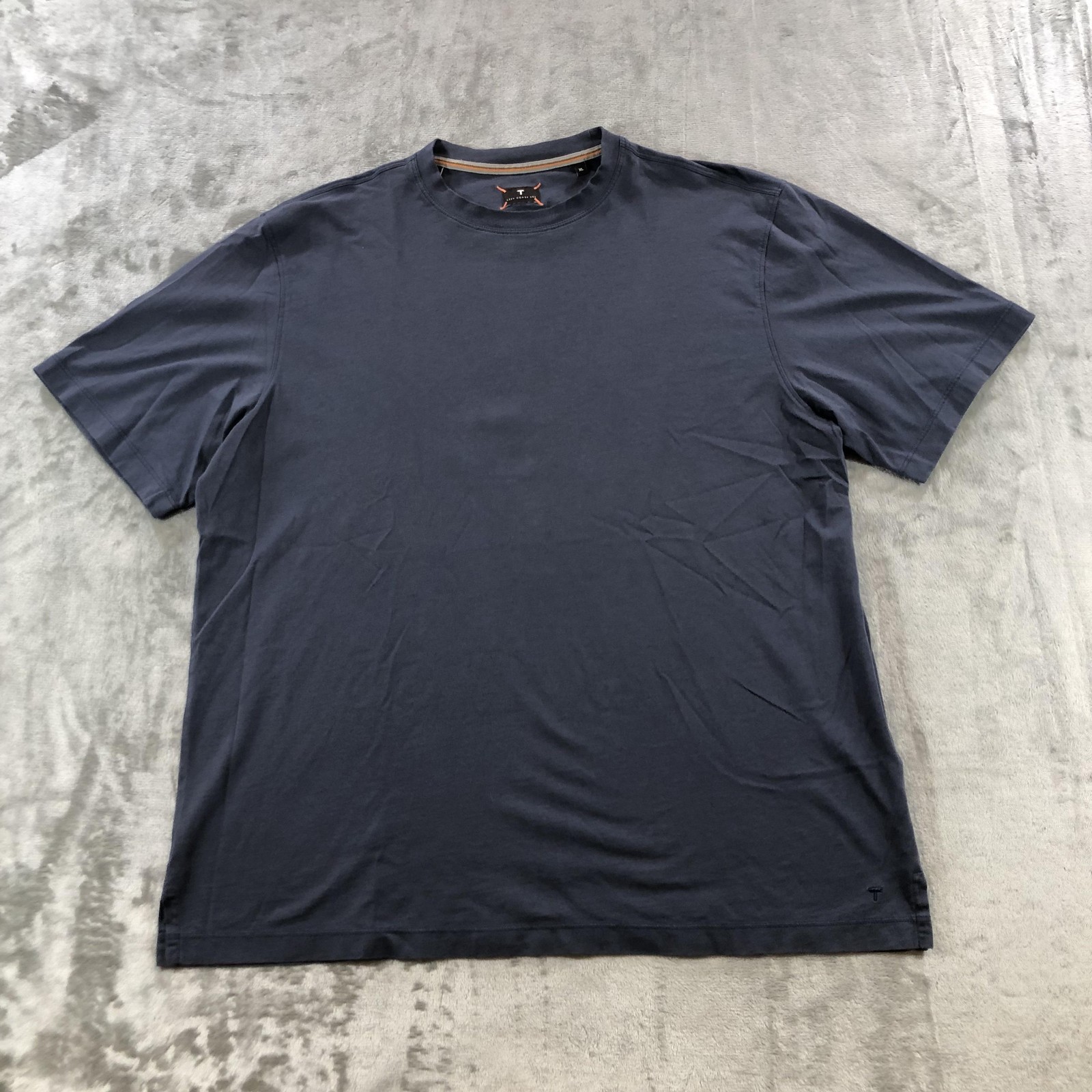 Left Coast Tee Shirt Mens XL Blue Pima Cotton Soft Crew Neck Solid Tee gallery