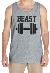 Beast Funny Workout Gym Muscle Training Weight Lifting Fun Gift Mens Tank Top