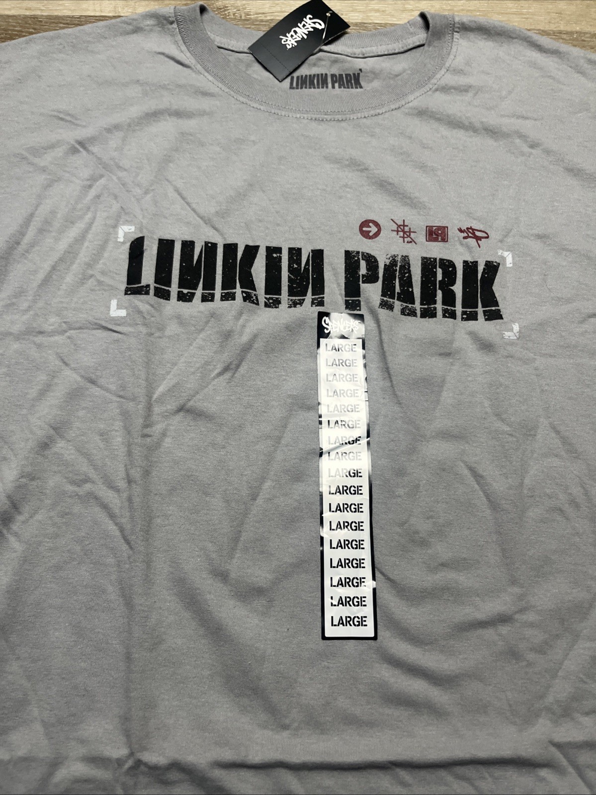 Linkin Park T-Shirt Large Gray Rock Band Hybrid Theory Graphic Tee Spencers gallery