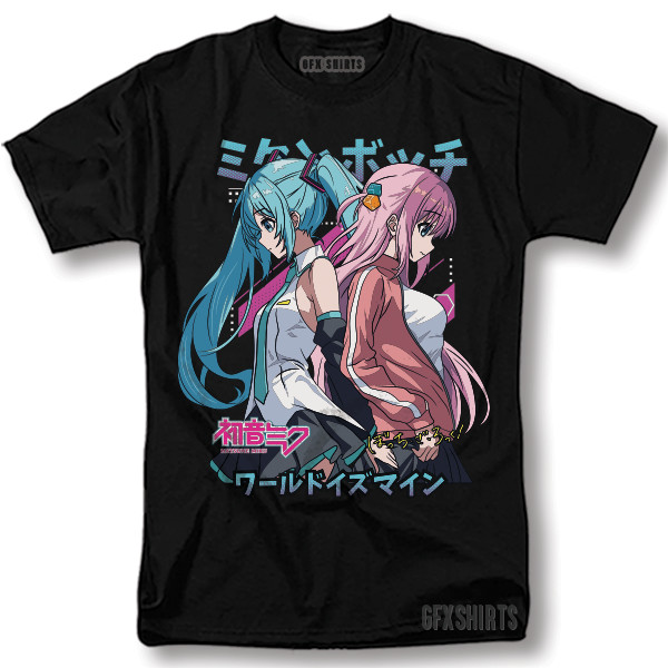 Hatsune Miku Hitori Gotou Shirt Anime Cosplay Manga T-Shirt