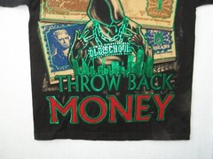 Remember the Days Throw Back Money Mens Black Graphic T Shirt Size L Tall
