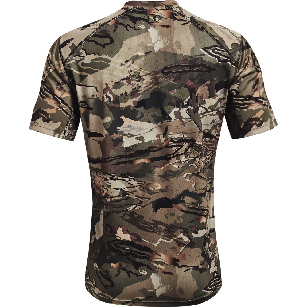 UA Iso-Chill Brush Line Short Sleeve Shirt - UA Forest All Season Camo - Medium gallery
