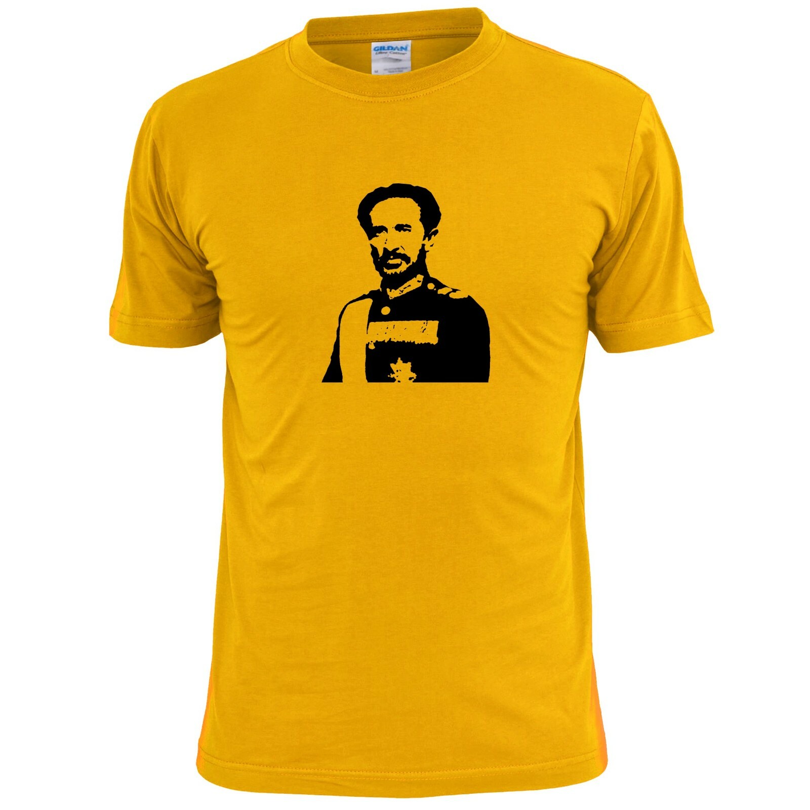 Mens Haile Selassie T Shirt Emperor of Ethiopia Rastafarian Reggae