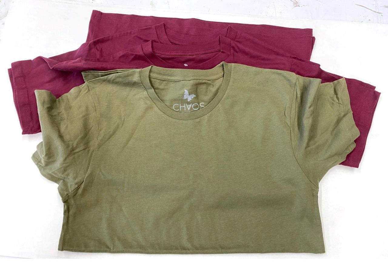 NW Soft Fabric Hight Quality 100% Cotton Short Sleeves Burgundy Green Small 3pcs gallery