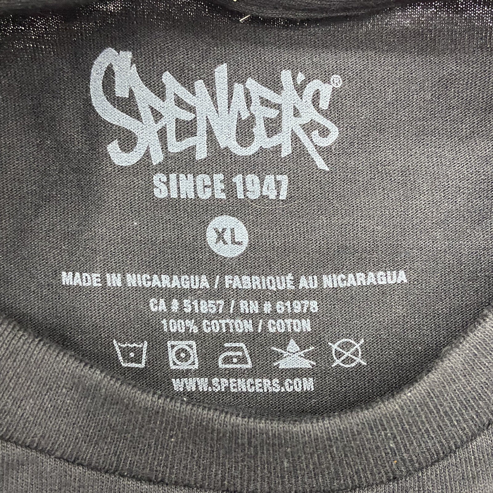 Spencer’s Black Short Sleeve Graphic T-Shirt Adult Size XL NEW Everything I Know gallery