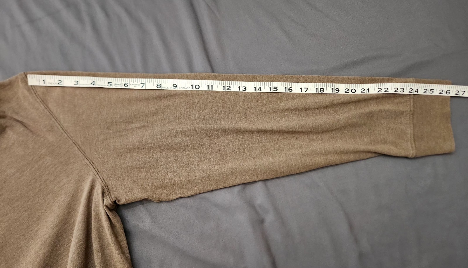 Size XLT EDDIE BAUER LEGENDWASH Brown Mens Long Sleeve Pullover Crew Shirt gallery