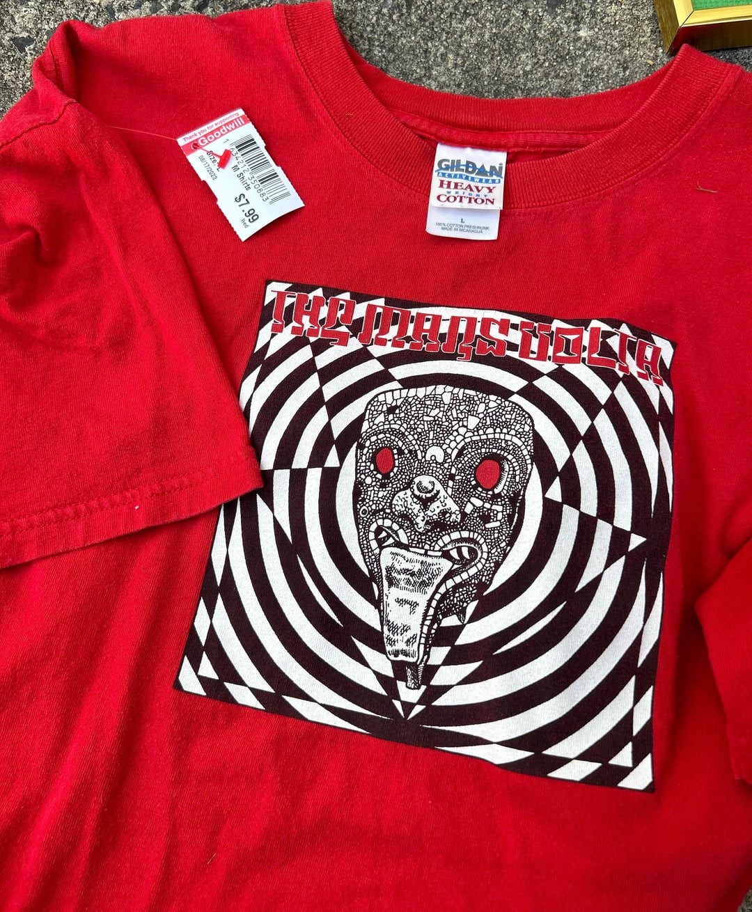 90s Vtg The Mars Volta Rock band Red Short Sleeve Unisex T shirt NH27890