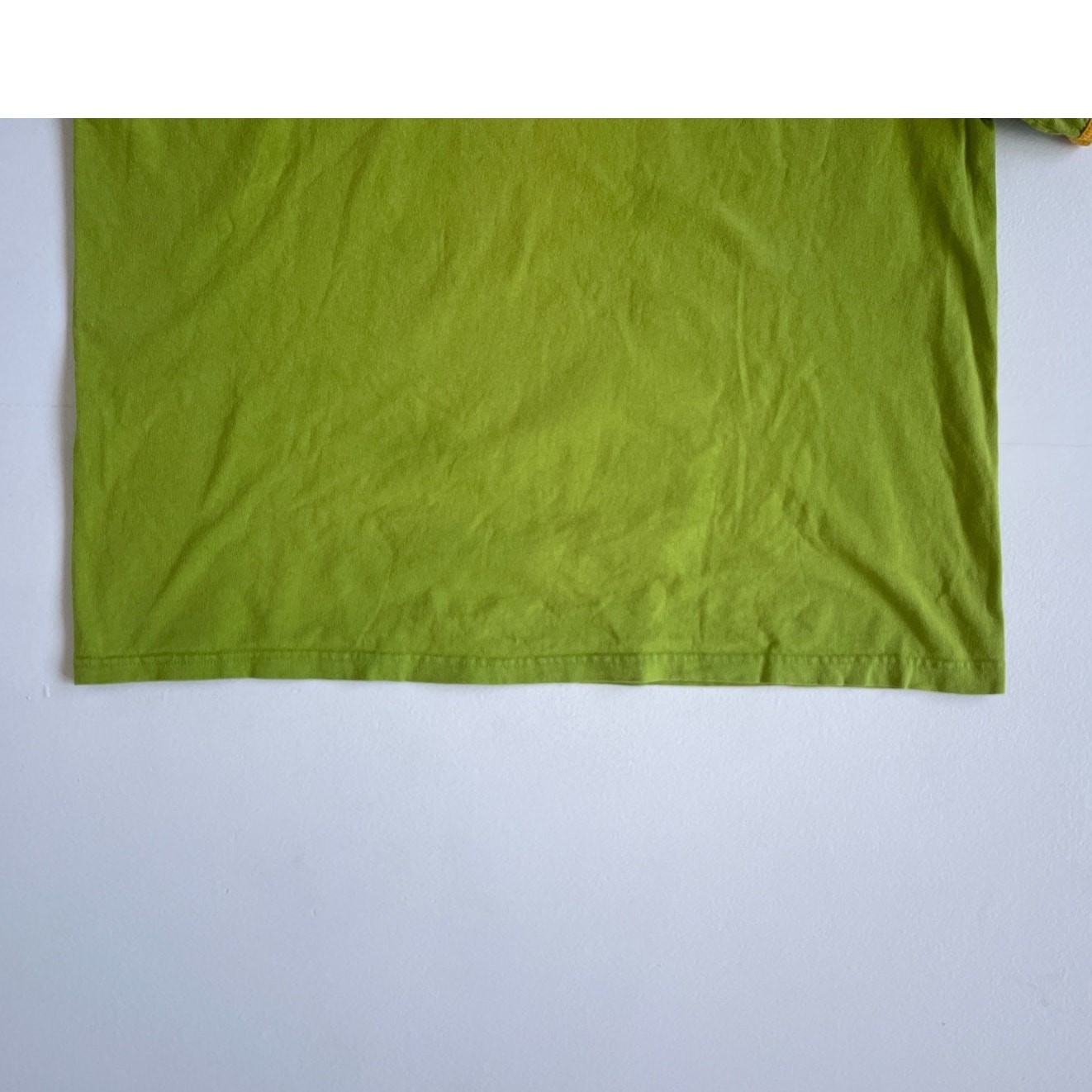 Vtg 90s Y2K Lemon + Lime NIKE Ringer Swoosh T-Shirt / Size XL Cotton Logo Sport gallery