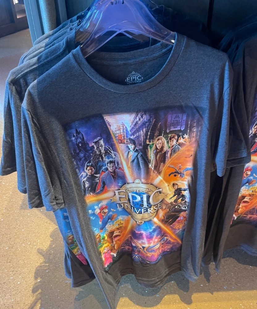 Universal Epic Universe Grand Opening Day Adult T-Shirt May 22 2025 2XL NWT