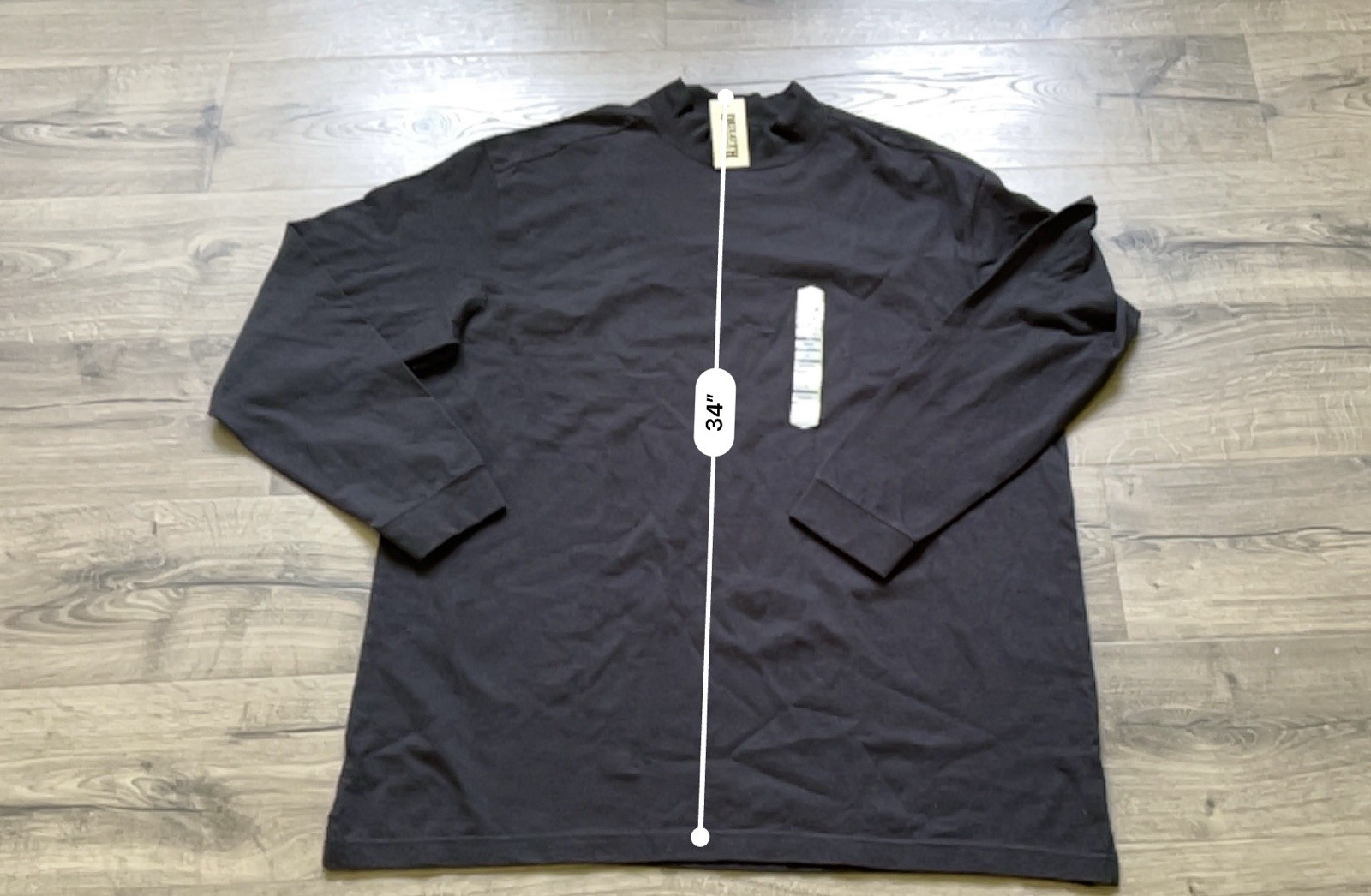 Duluth Trading Co. Men's XL Black Long Sleeve Crew Neck Longtail Relaxed Tee gallery