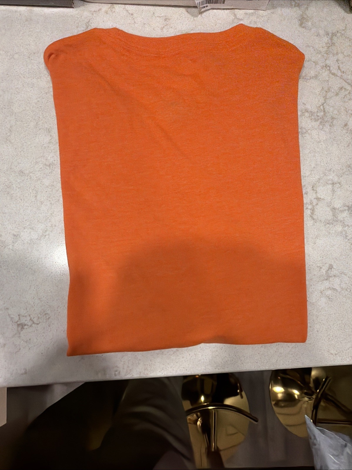 Orange T Shirts Brand New 50% Polyester 38% Cotton 12% Rayon Size Large gallery