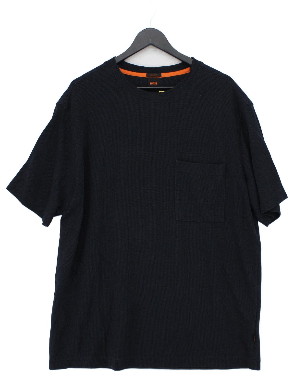 Boss Men’s T-Shirt XXL Blue Cotton with Polyamide, Elastane Basic