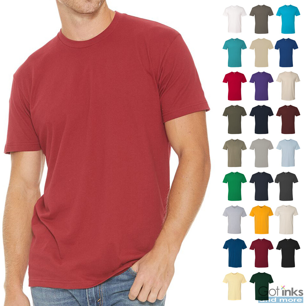 Next Level Mens Premium Short Sleeve Crew T-Shirt Plain Basic Cotton Tee 3600 gallery