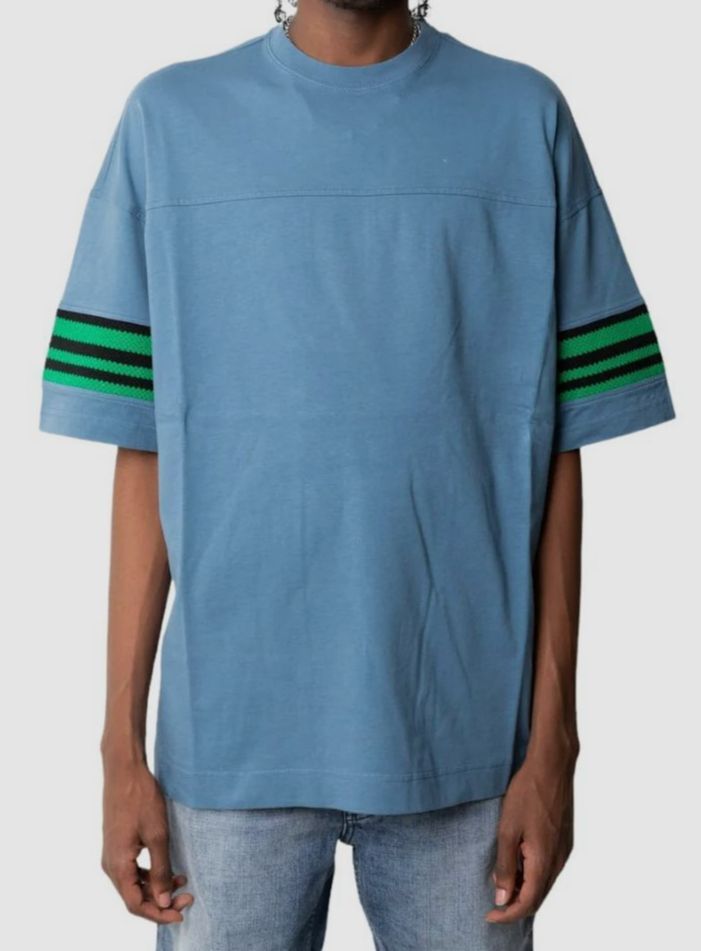 $313 Ambush Men’s Blue Cotton Short-Sleeve Crew-Neck T-Shirt Size S