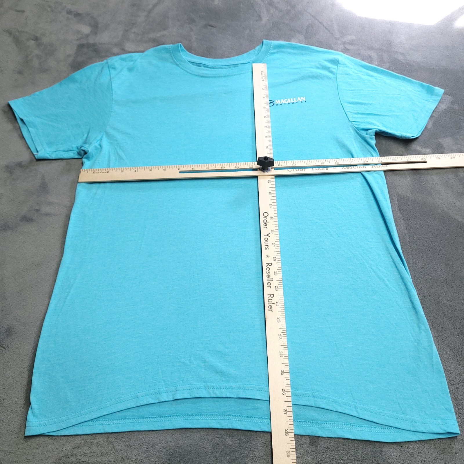 Magellan Outdoors Charter Fishing Boat Large Shirt USA Blue Sportsman Ocean Sea gallery