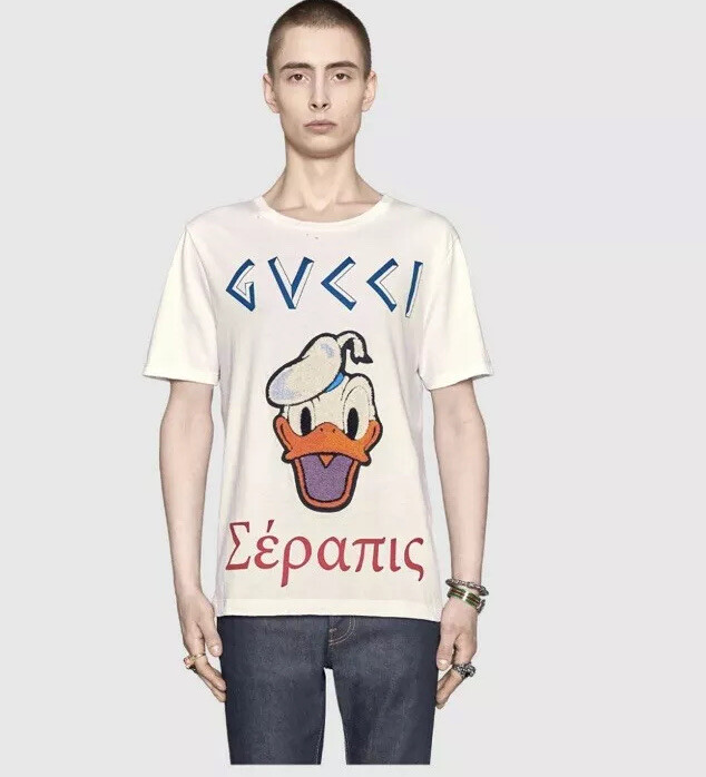 Disney Donald Duck Gucci T-shirt Parody Xxxl Run Small See Measurement Mens gallery