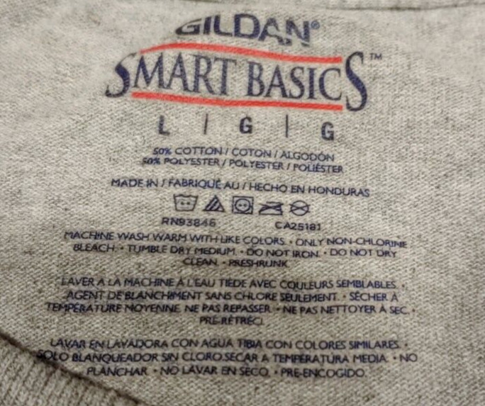 Pocket T Shirt Mens L Hether Gray Short Sleeve Smart Basics Blank Tee gallery
