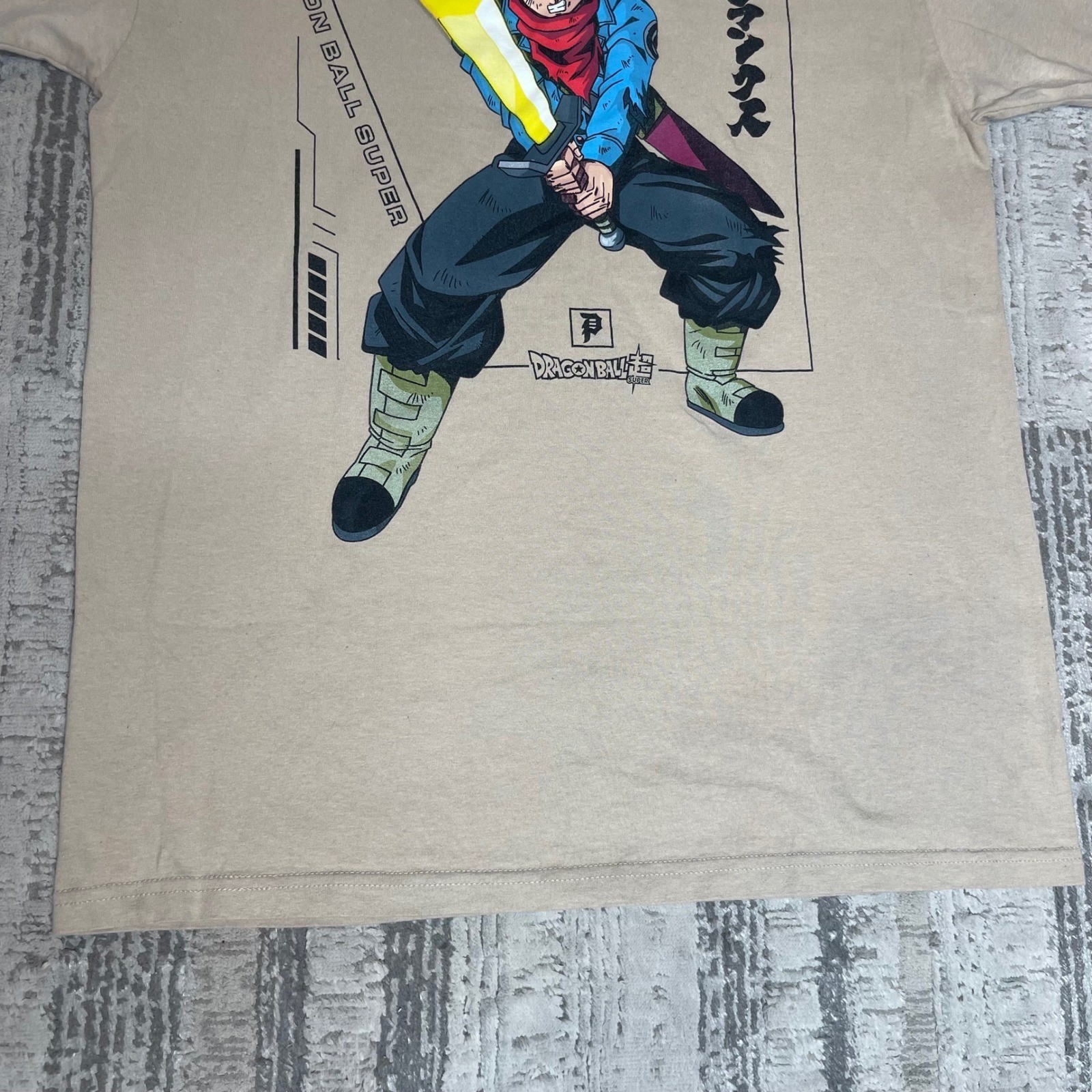 Primitive Dragon Ball Super Future Trunks Graphic T-Shirt Mens Large Tan L gallery