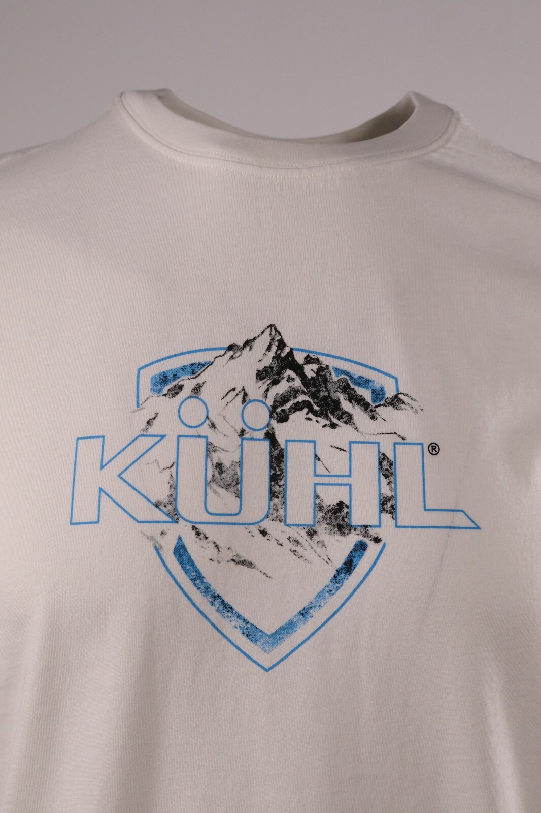 Kuhl Men's White Blue Logo Klassik Fit (Retail $35) Size Small gallery
